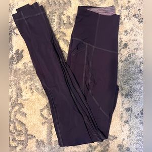 Lululemon | 4 | Sculpt Plum Full Length Legging | Side Pockets | No Front Seam
